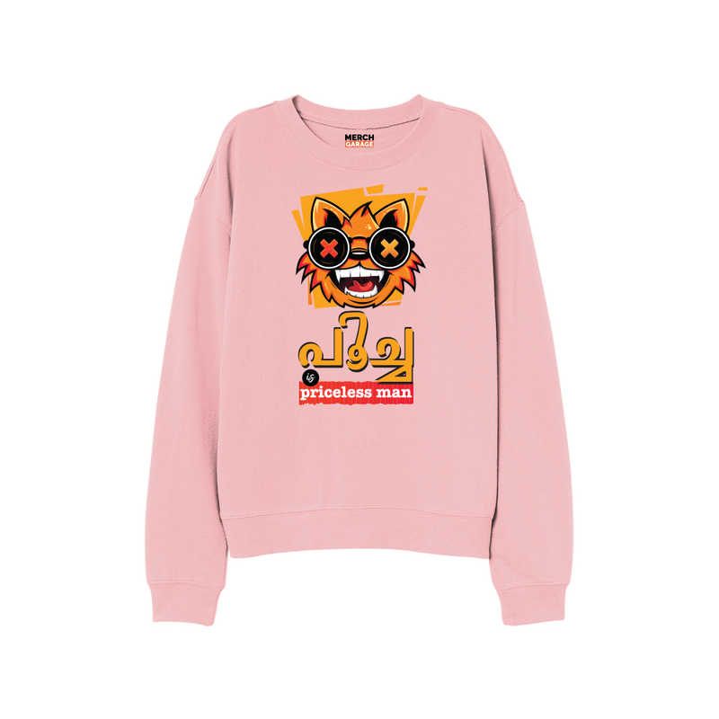 Poocha is Priceless Man X Just Chill Maga (FnB) Sweatshirt - Baby Pink 