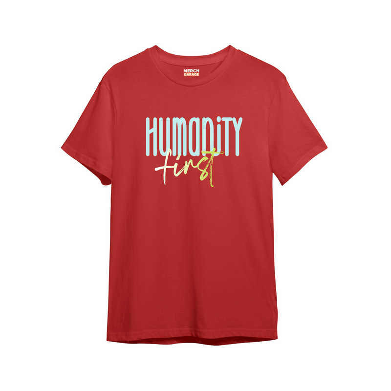 Humanity first Rust Red Tshirt 