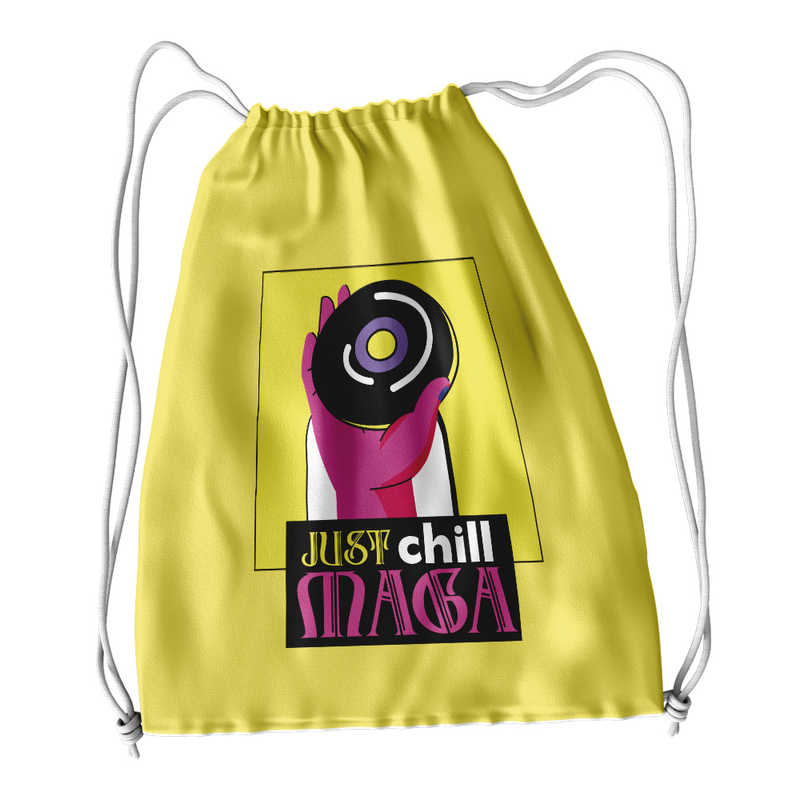 Just Chill Maga Drawsting Bag - Yellow