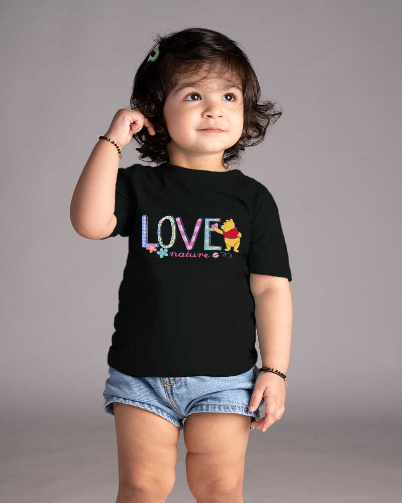 Love Nature Kid Tshirt - Black
