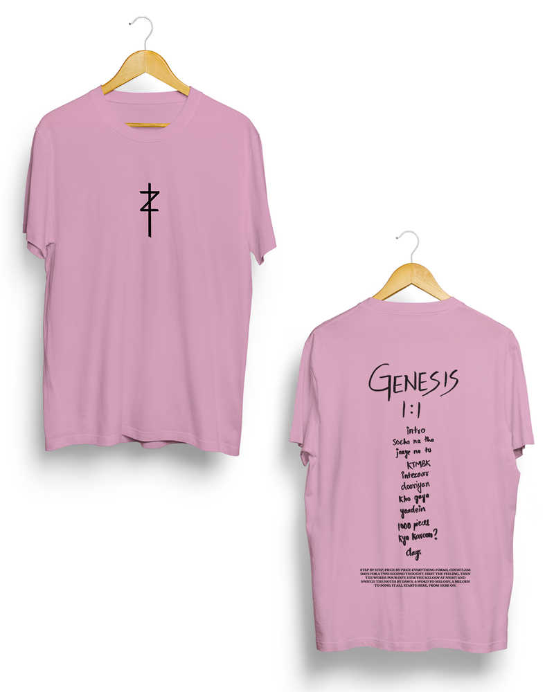 Oversized Genesis 1:1 Tshirt - Lilac