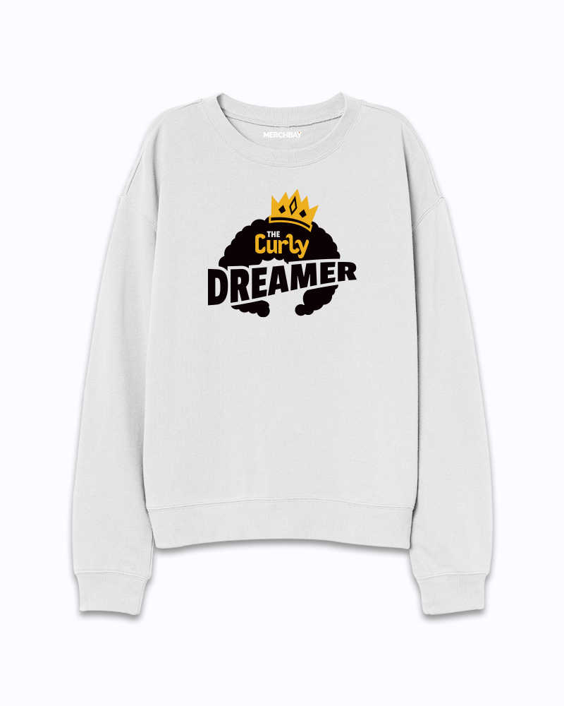 Curly Dreamer Sweatshirt - White
