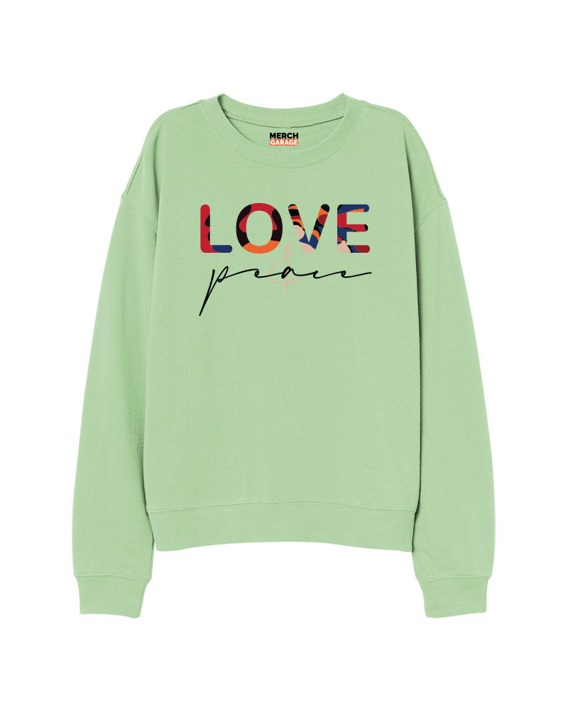 Love & Peace (FnB) Sweatshirt - Nile Green 
