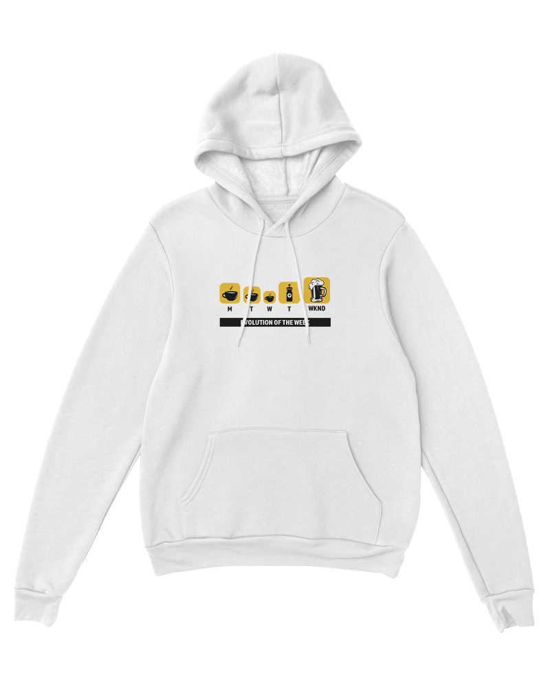 Evolution of the Week Hoodie - White