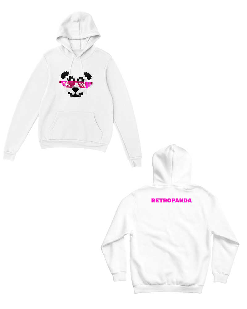 RetroPanda (F&B) Hoodie - White