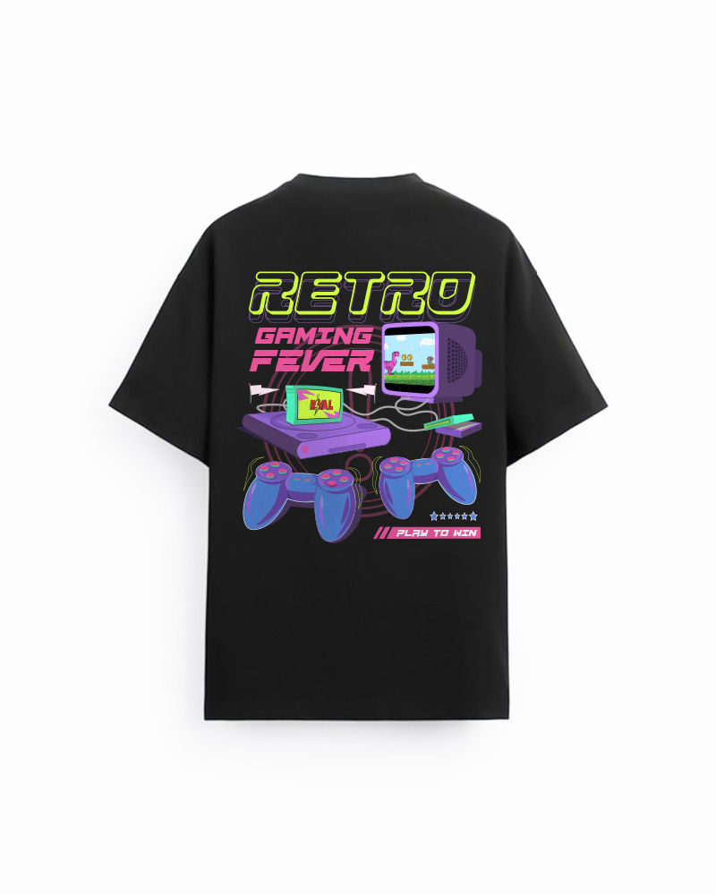 Retro Gaming Fever Oversized T-shirt