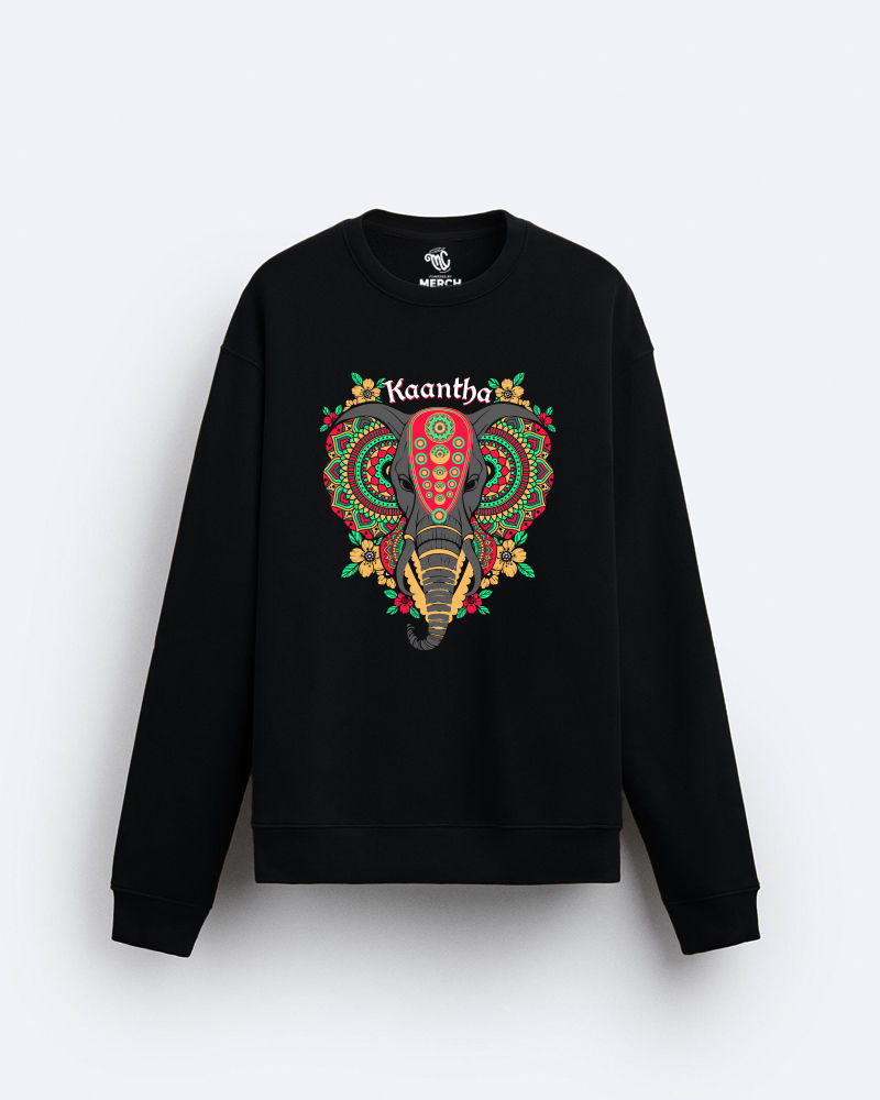 Kaantha F&B Black Regular Fit Sweatshirt