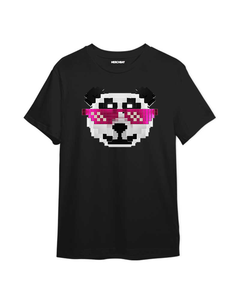 RetroPanda Mascot Tshirt - Black