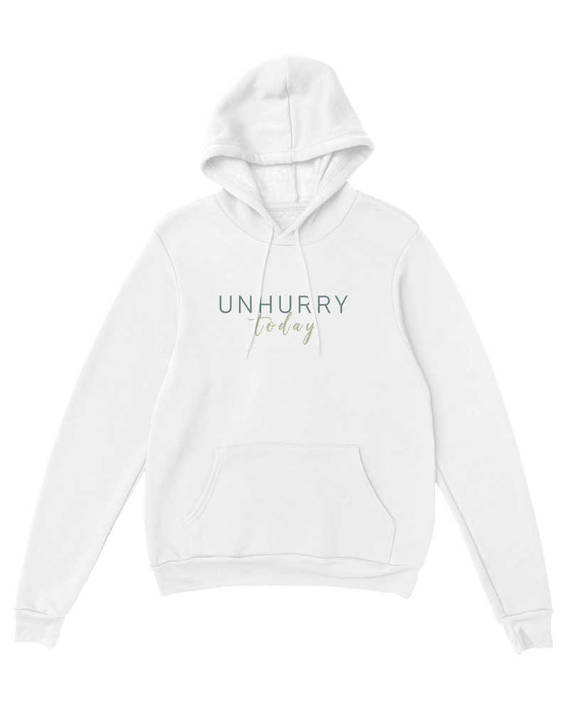 Unhurry Hoodie - White