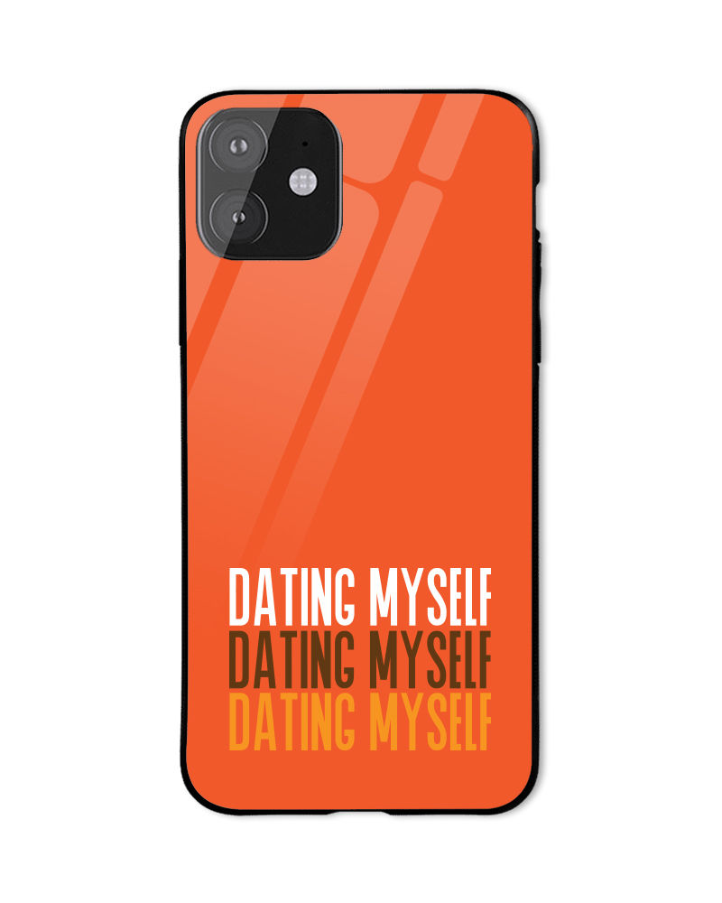 Dating Myself Mobile Cover - Orange