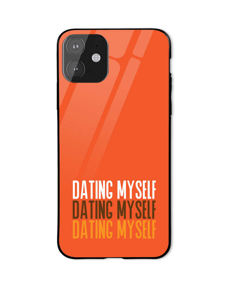 Dating Myself Mobile Cover - Orange