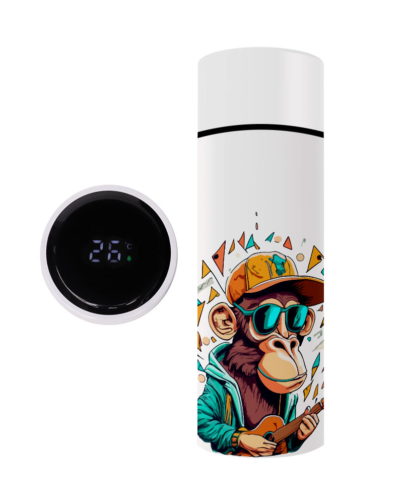 Gorilla Ukulele Surreal Design Thermal Sipper 