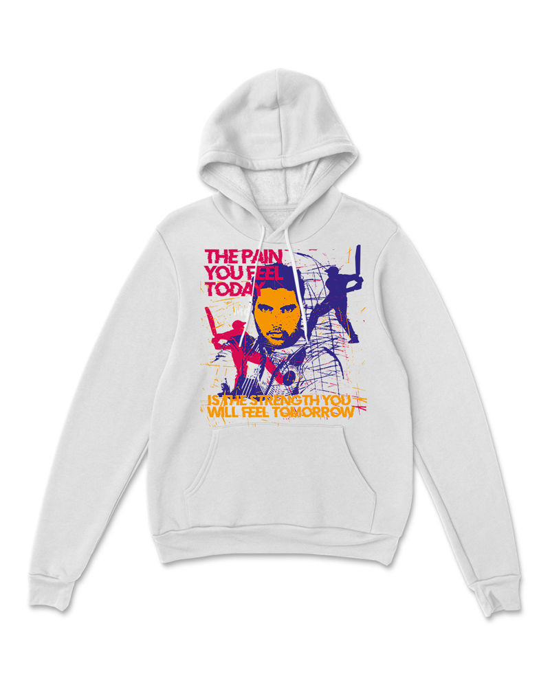 The Pain You Feel Today Hoodie - White