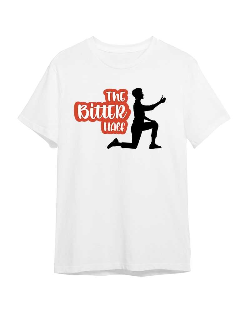 The Bitter Half (Male) Tshirt - Couple Edition