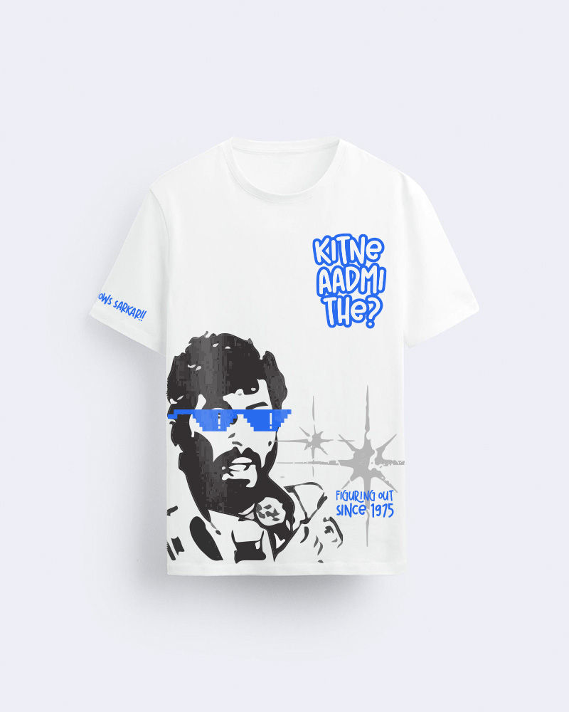 Kitne Aadmi The White Oversized Tshirt