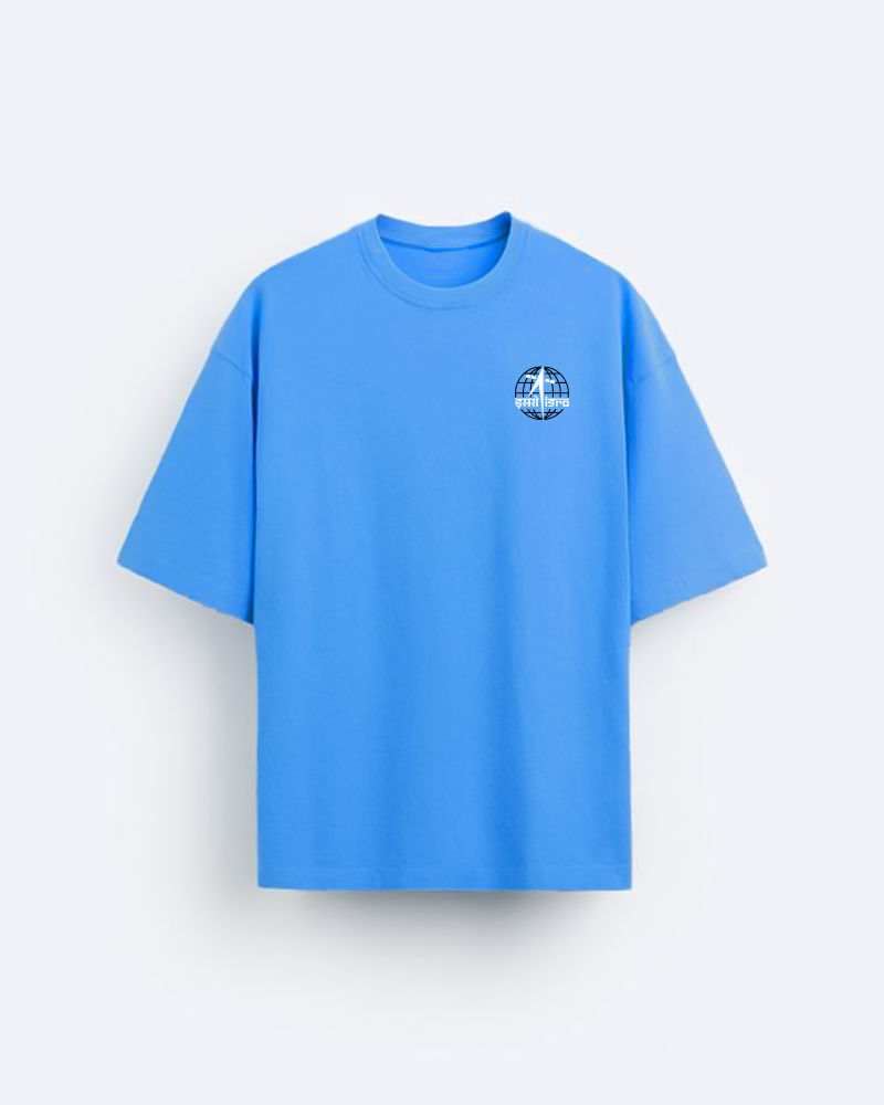 Mission Moon (FnB) Blue Oversized Tshirt