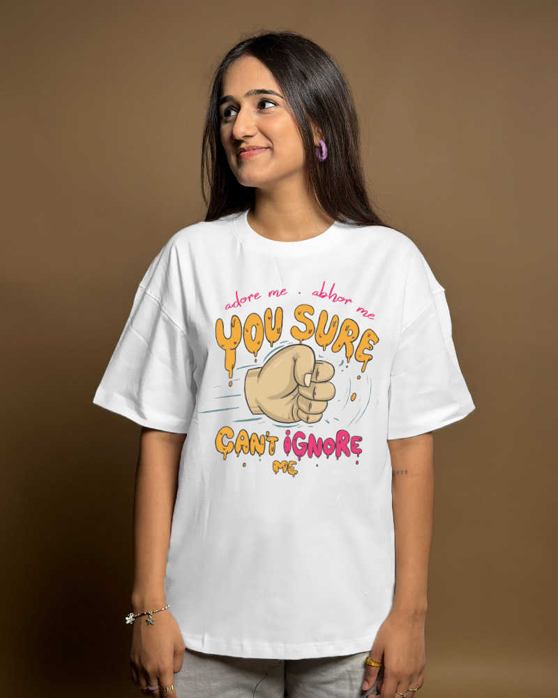 Adore Me Abhor Me Cotton Oversized Tshirt