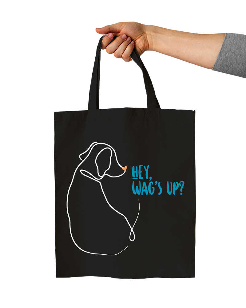 Wag's up tote bag