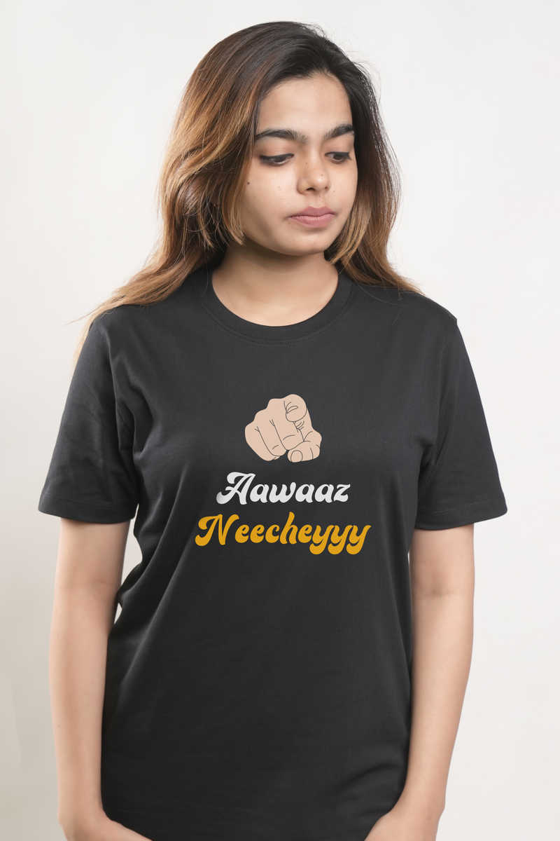 Aawaaz Neecheyyy Tshirt - Black