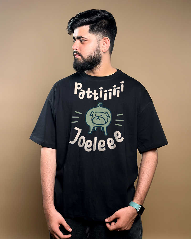 Patti Joeleee Oversized Fit Tshirt -  Black