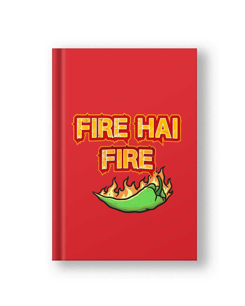 Fire Hai Fire Hardbound Diary - Red