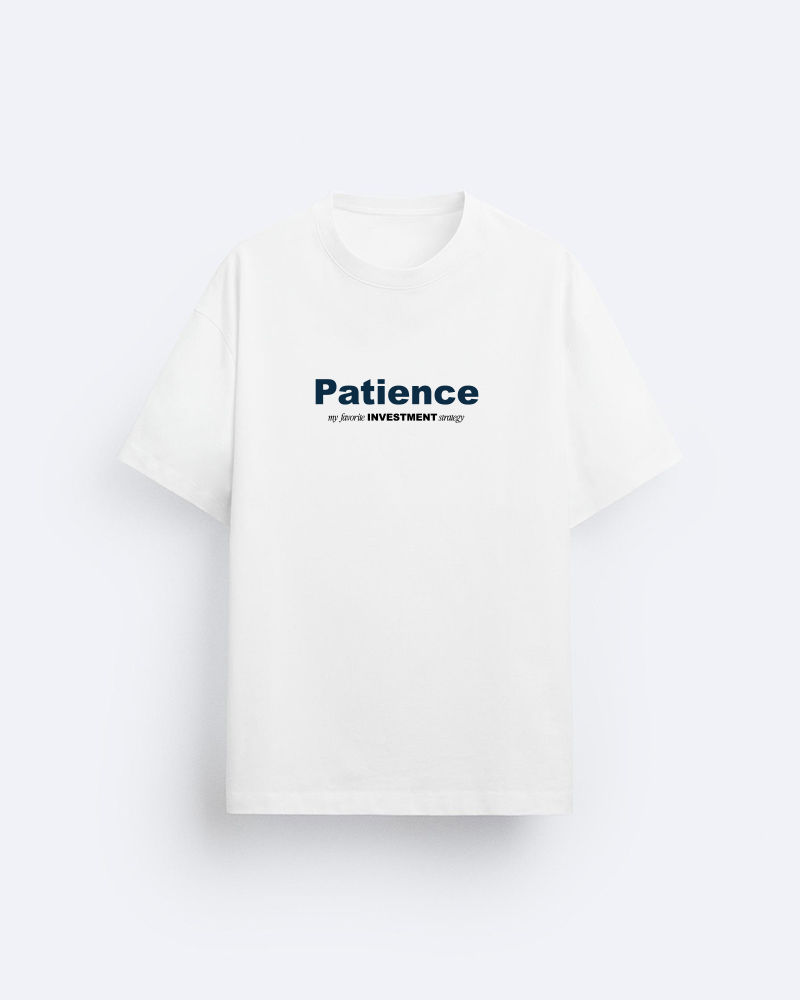 Patience White Oversized Tshirt