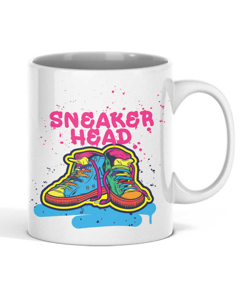 Sneaker Head Mug - White 