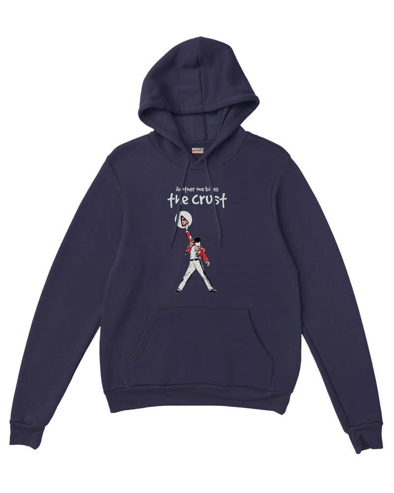 Another one Bites the crust Hoodie - Navy Blue