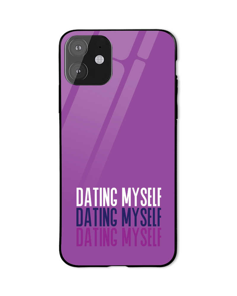 Dating Myself Mobile Cover - Purple