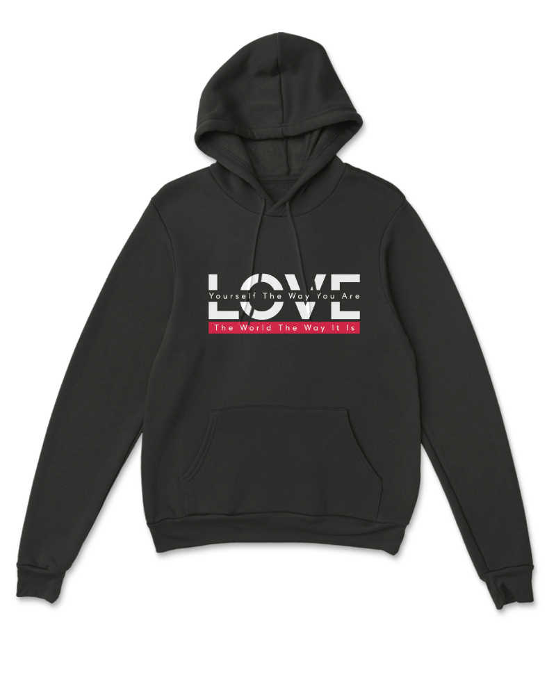 Love Yourself the Way You Are Hoodie - Black