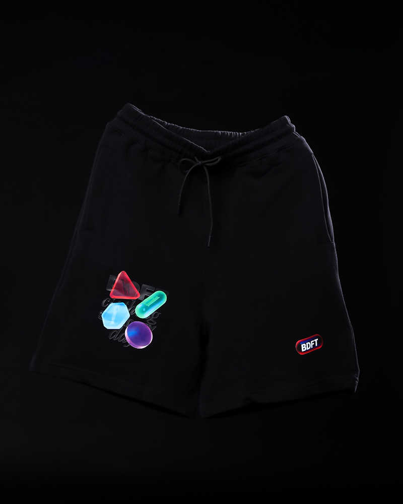 BDFT ICE CAPSULE SHORTS - BLACK