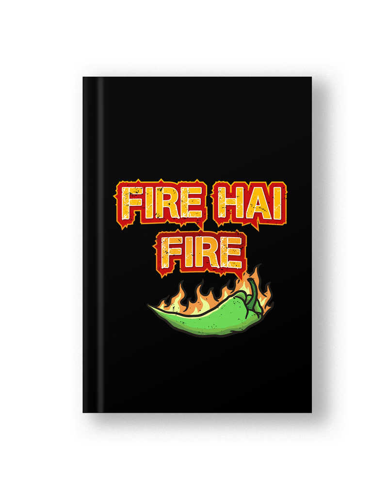 Fire Hai Fire Hardbound Diary - Black