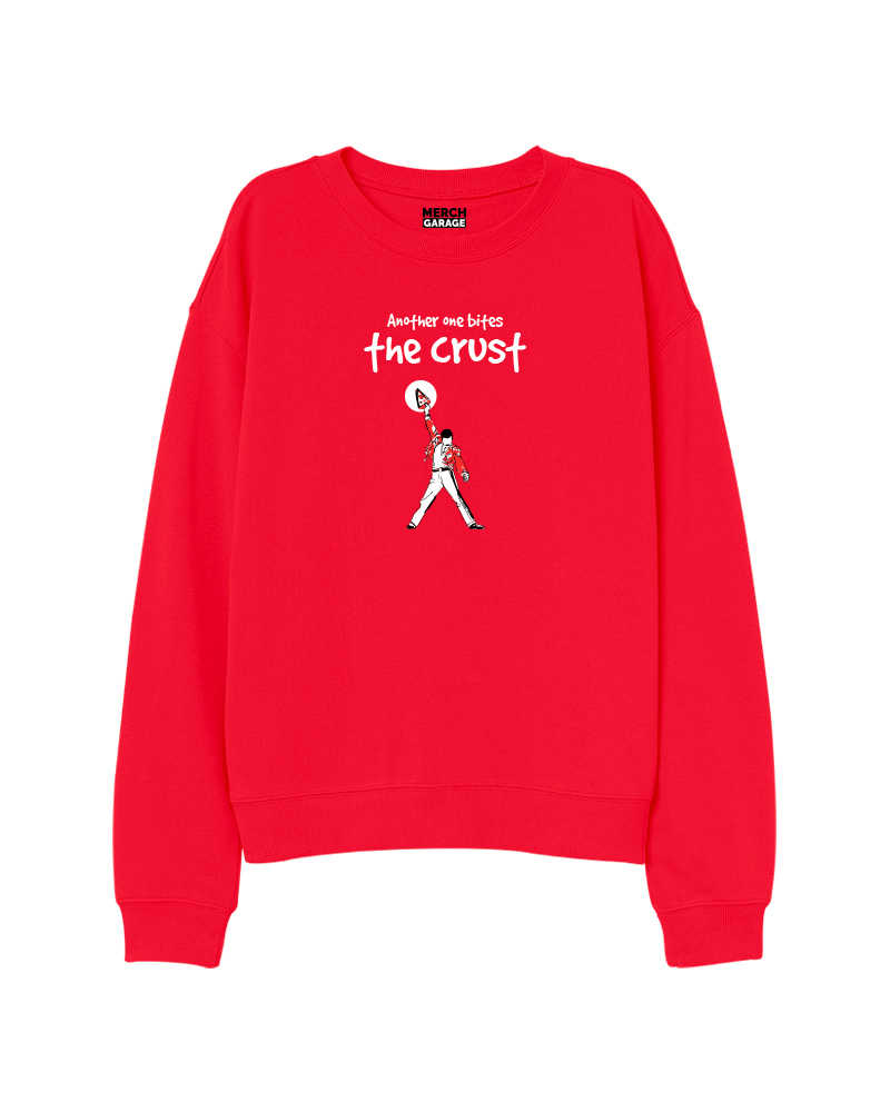 Another one Bites the crust Sweatshirt - Red