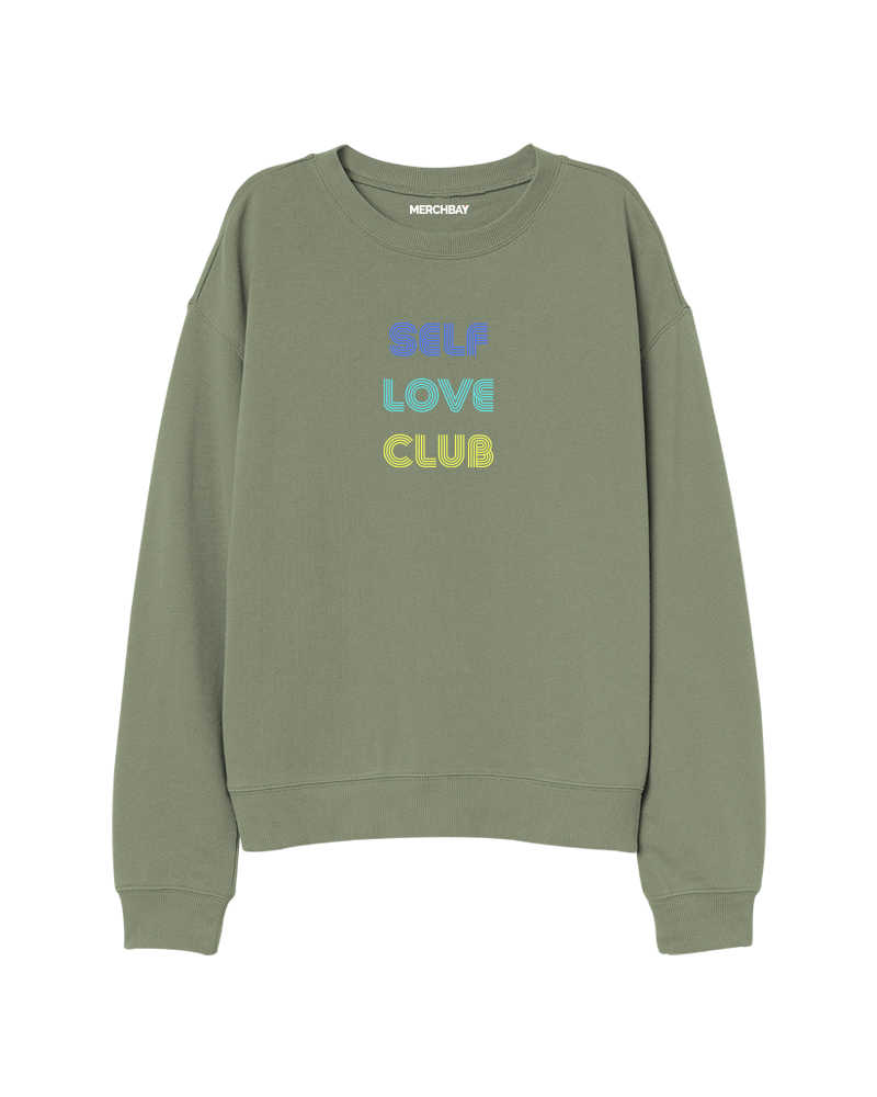 Self Love Club Sweatshirt - Olive Green