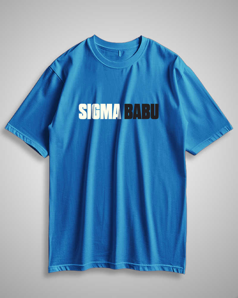 Sigma Babu Blue Oversized Tshirt