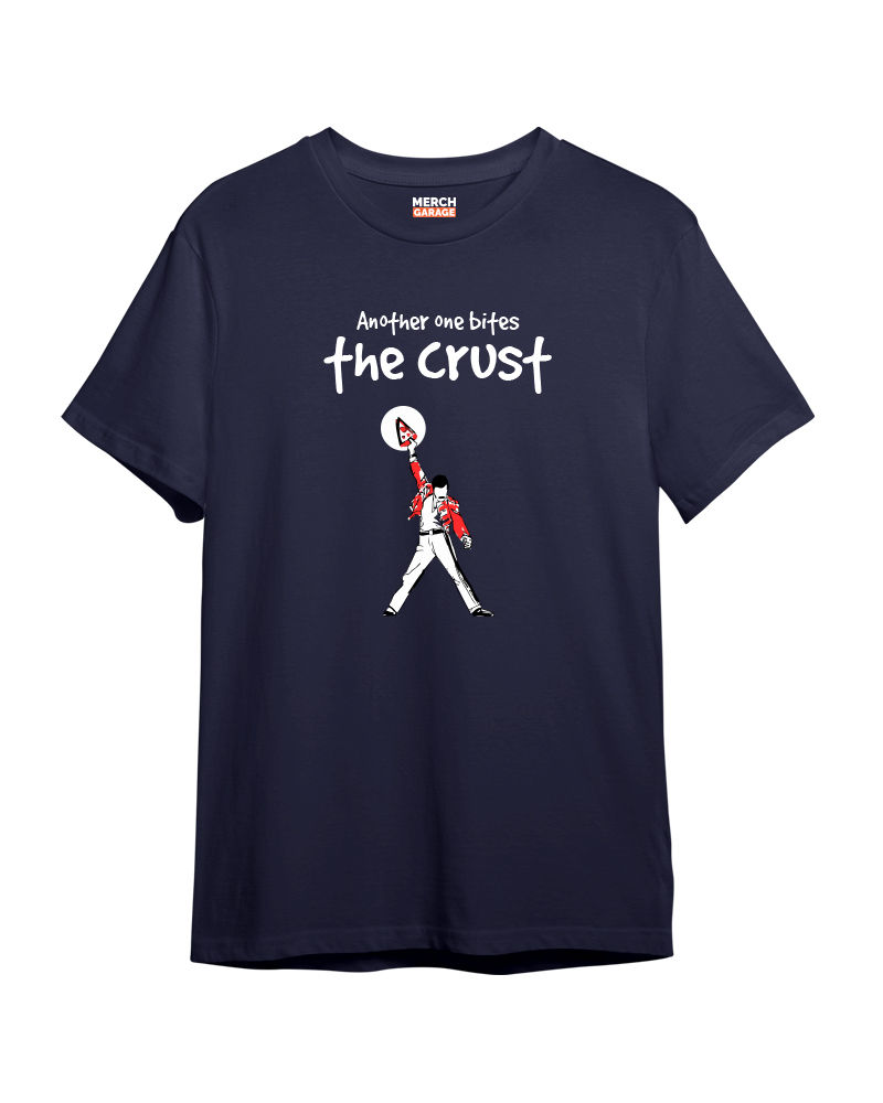 Another one Bites the crust Tshirt - Navy Blue