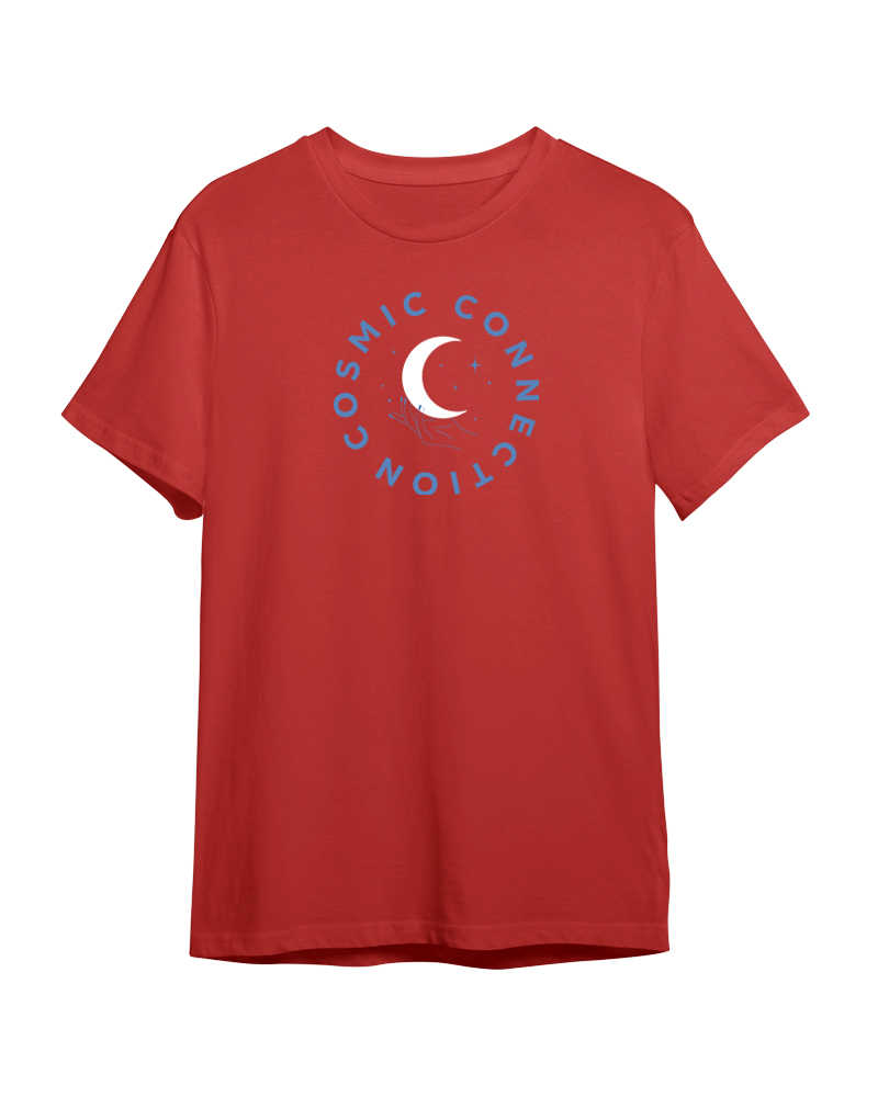 Cosmic Connection Tshirt - Rust Red