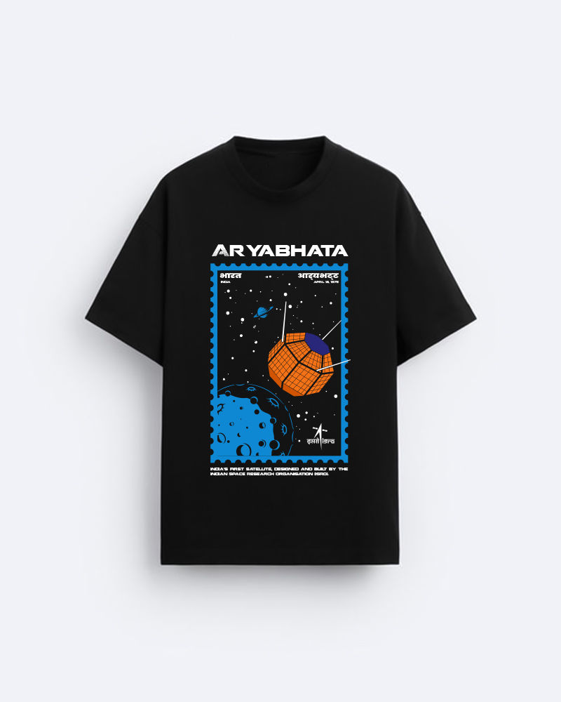 Aryabhata Black Oversized Tshirt 