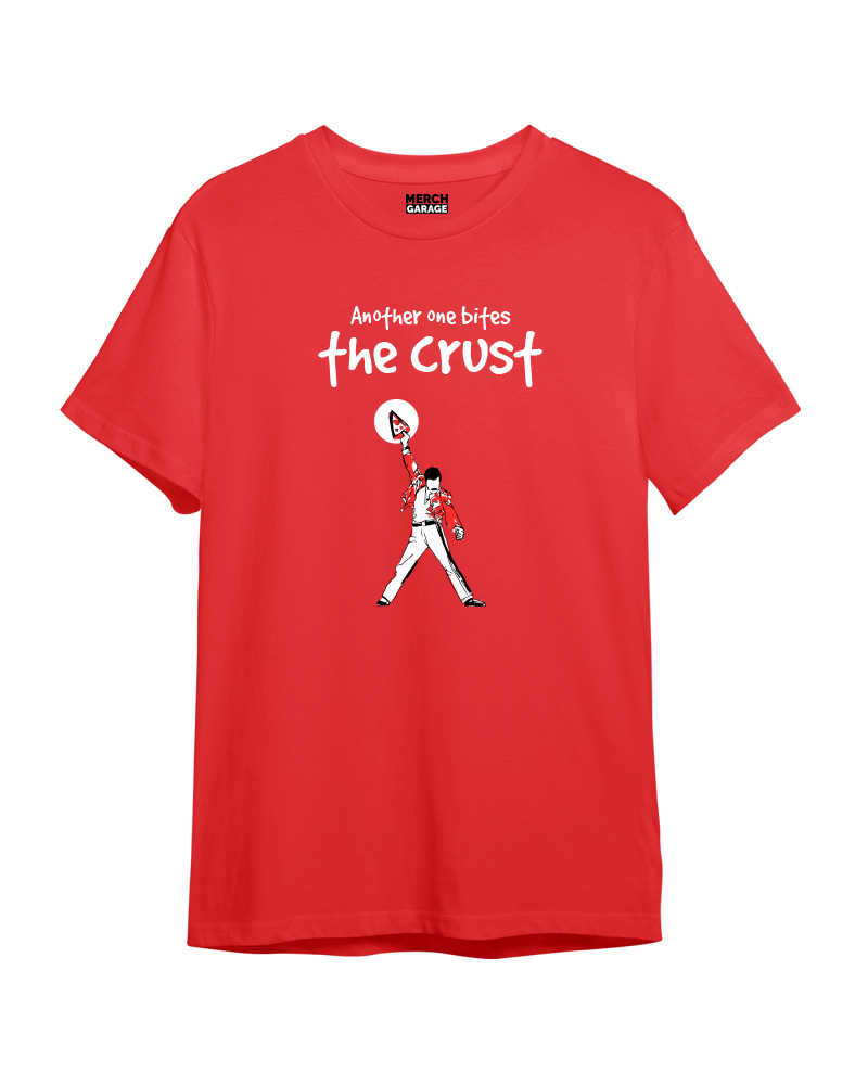 Another one Bites the crust Tshirt - Rust Red