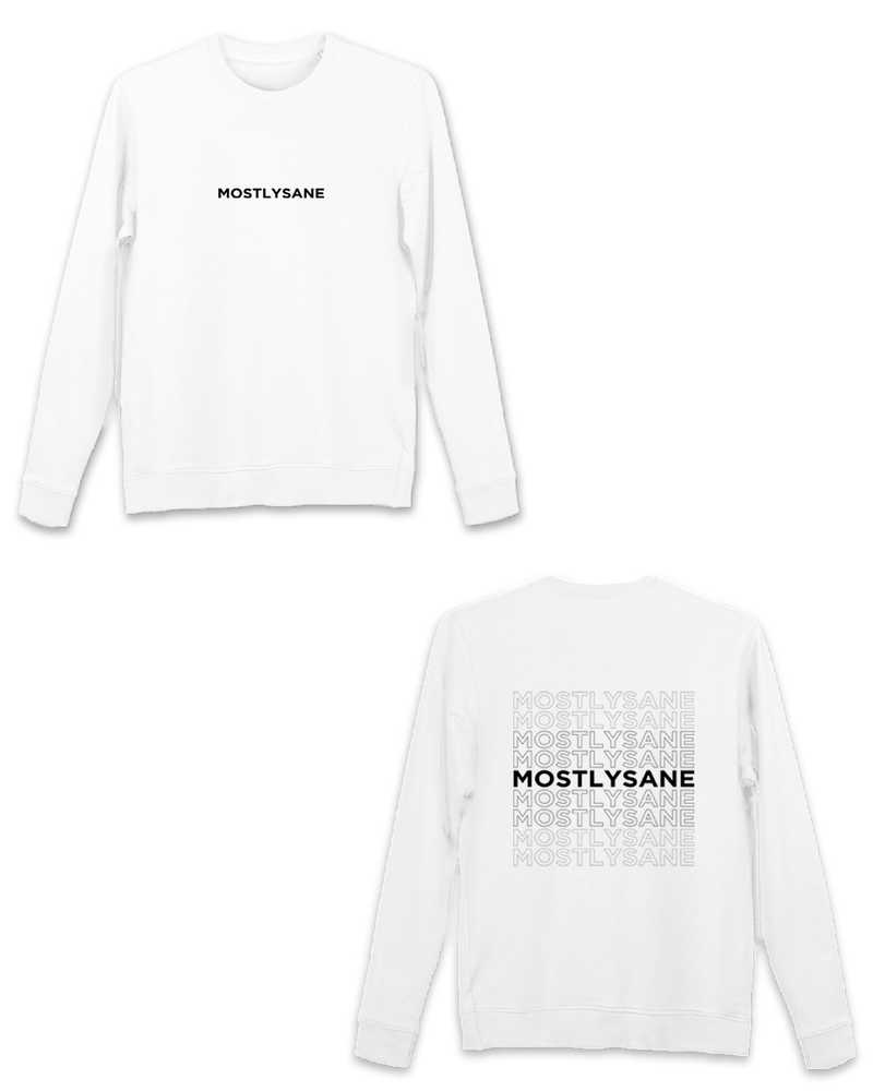 MostlySane Sweatshirt - White