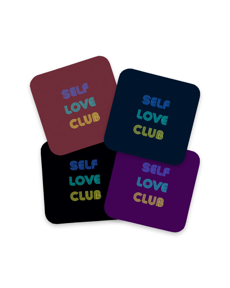 Self Love Club Coasters - Set of 4