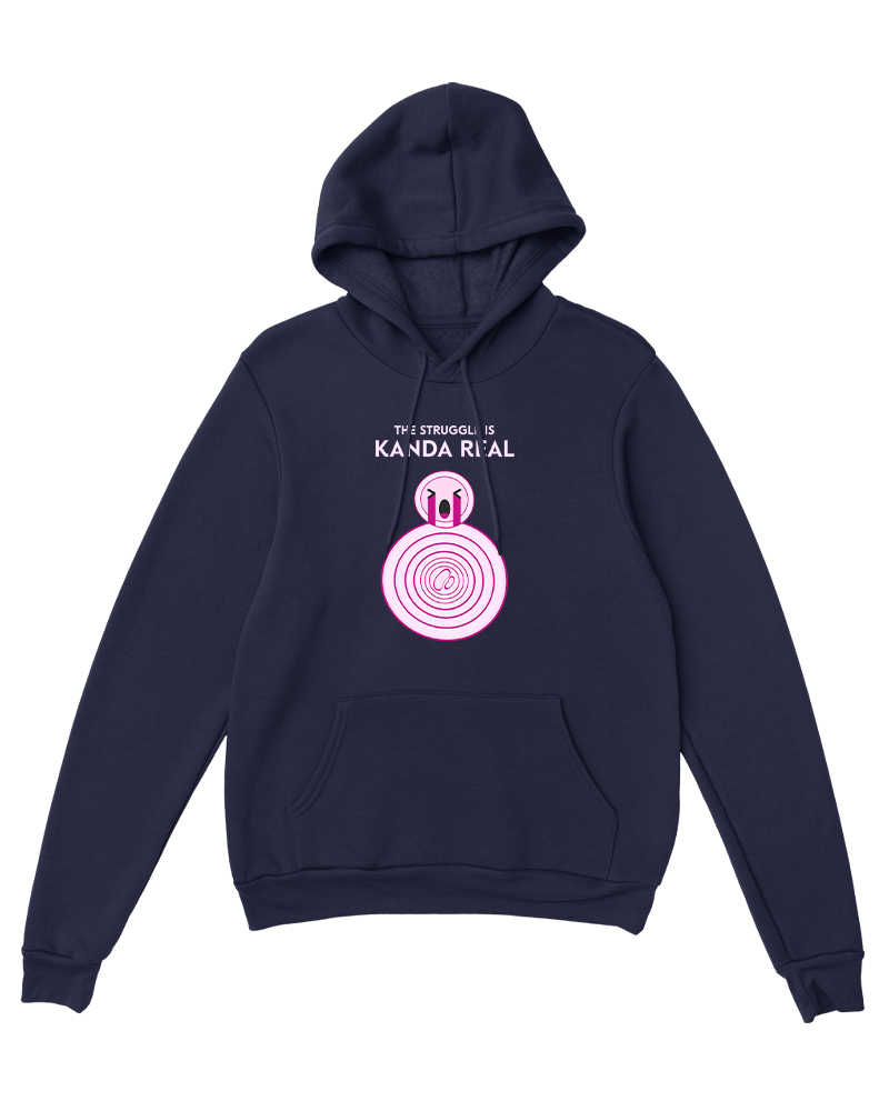 The Struggle Is Kanda Real Hoodie - Navy Blue