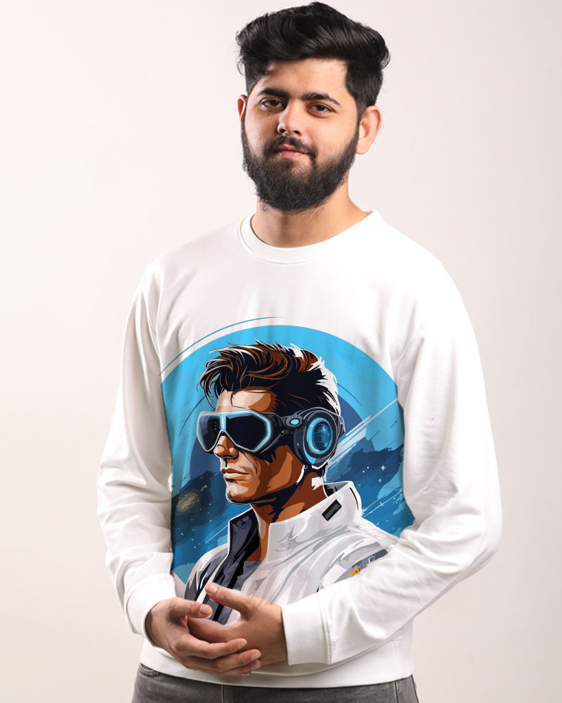Astro Surreal Male Design Casual Sweatshirt
