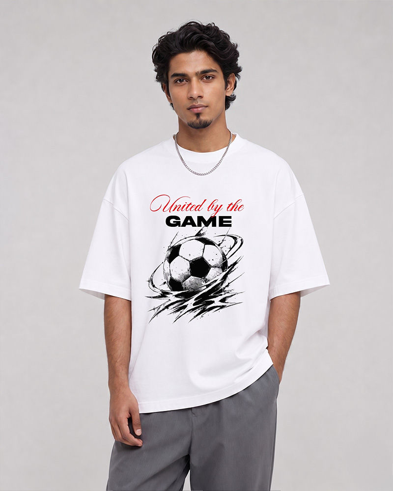 United by the game White Oversized T-Shirt