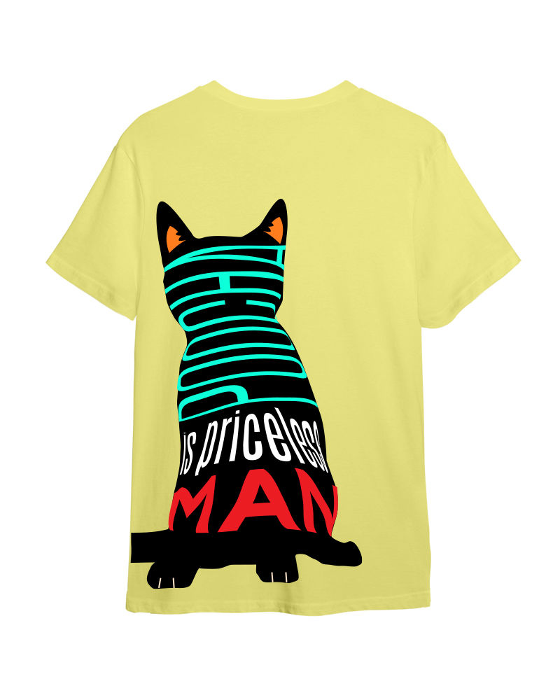 Buy Poocha is Priceless Man (FnB) Golden Yellow Tshirt online at Saina ...