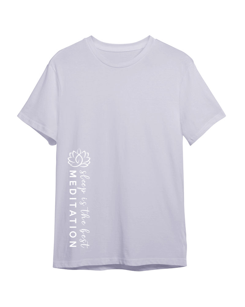 Sleep Is The Best Meditation Tshirt - Lavender