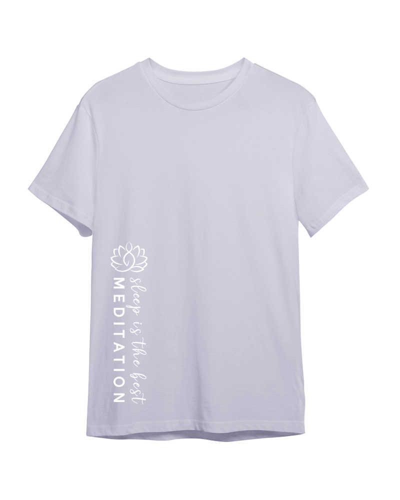 Sleep Is The Best Meditation Tshirt - Lavender