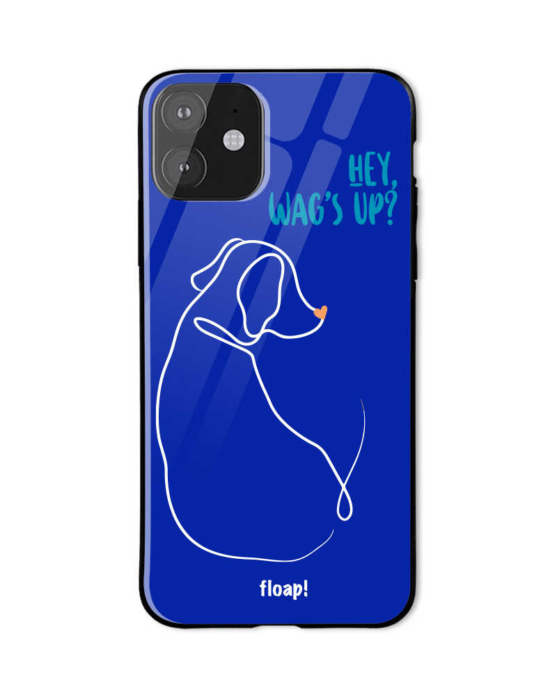 Wags up phone cover - Royal Blue