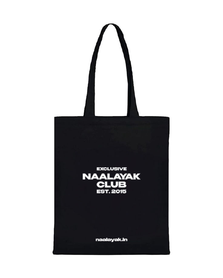 Naalayak Club Black Tote Bag