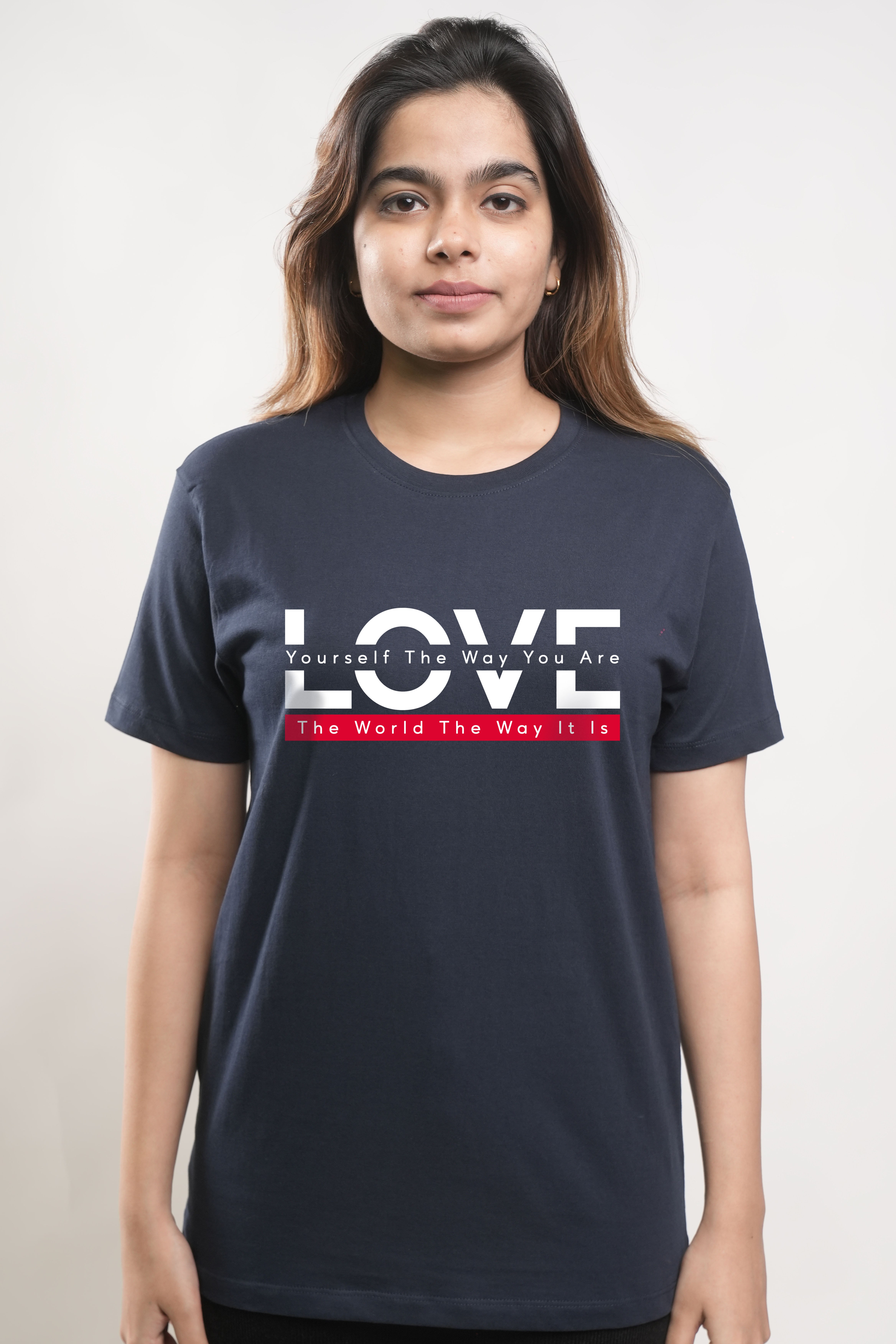 Love Yourself the Way You Are Tshirt - Navy Blue